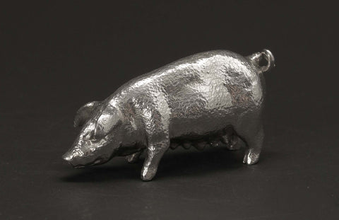 Sterling Silver Pig Figure