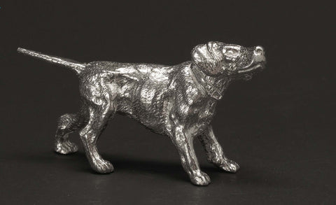 Sterling Silver Pointer Dog Figure