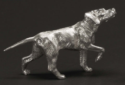 Sterling Silver Pointer Dog Figure