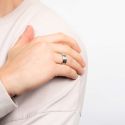 Brushed Stainless Steel Spinner Ring by Fred Bennett