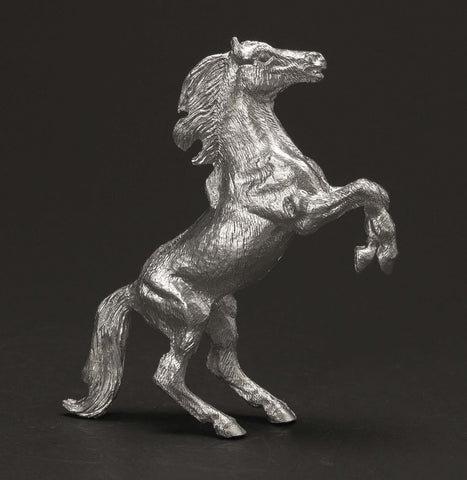 Sterling Silver Rearing Horse Figure