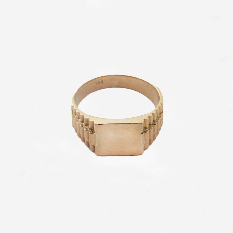 9ct Rectangular Signet Ring - Secondhand