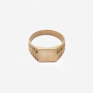 9ct Rectangular Signet Ring - Secondhand