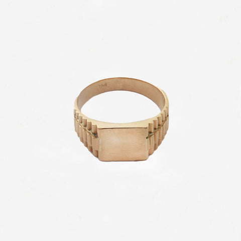 9ct Rectangular Signet Ring - Secondhand