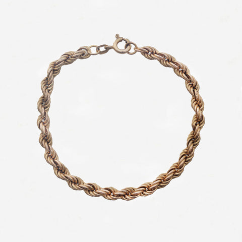 9ct Gold Rope Bracelet - Secondhand