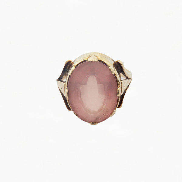 Rose Quartz Ring in 9ct Gold - Secondhand