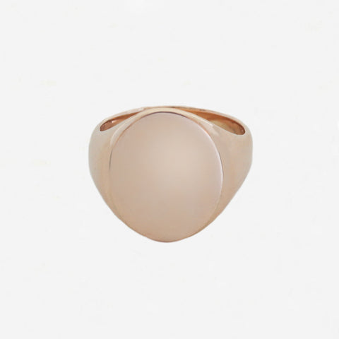 9ct Gold Oval Signet Ring - Secondhand