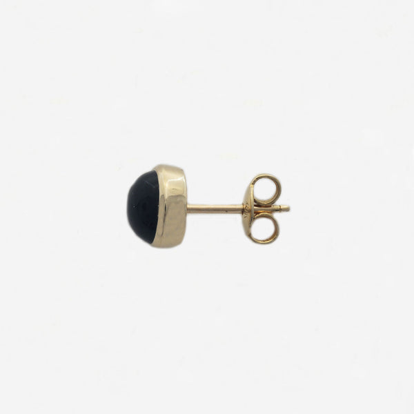 Onyx Stud Earrings in 18ct Yellow Gold - Secondhand