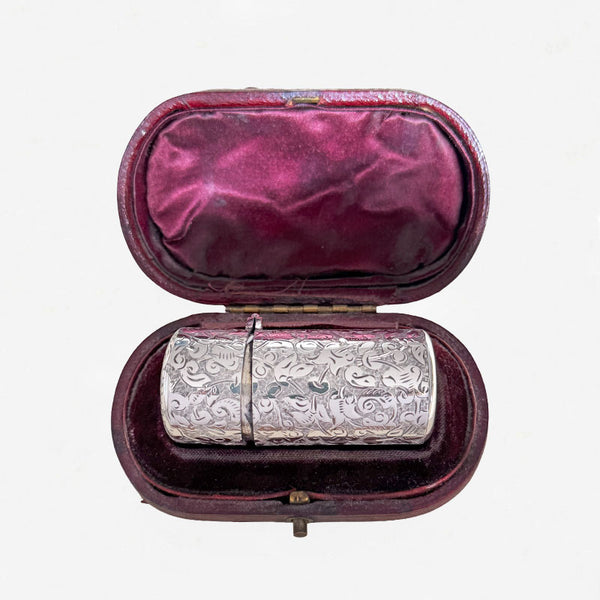 Victorian Silver Scent Bottle in Box - Secondhand