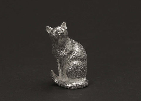 Sterling Silver Cat (Siamese) Figure