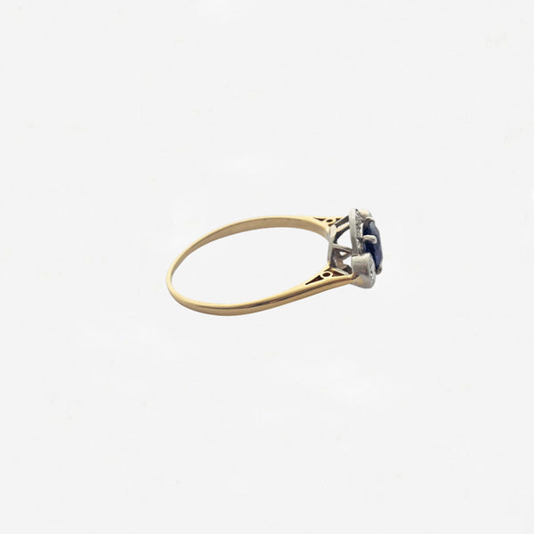 Sapphire and Diamond Cluster Ring - Secondhand
