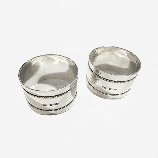 Pair of Silver Napkin Rings - Secondhand