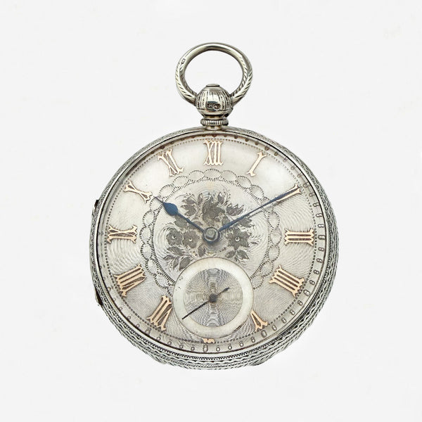 Victorian Silver & Gold Fusee Pocket Watch - Secondhand