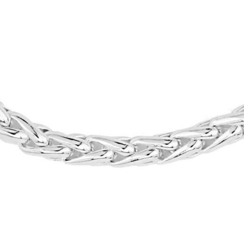 Sterling Silver Handmade Spiga Link Chain