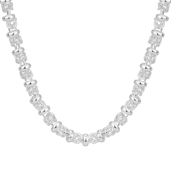 Sterling Silver Handmade Byzantine Link Chain
