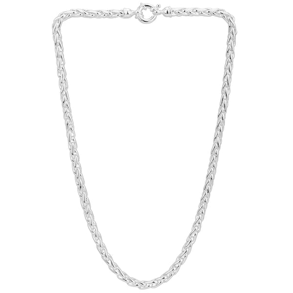 Sterling Silver Handmade Spiga Link Chain