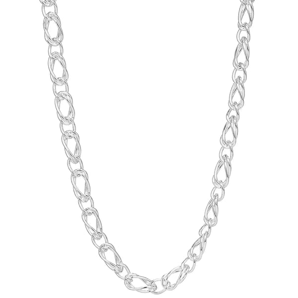 Sterling Silver Handmade Double Link Chain
