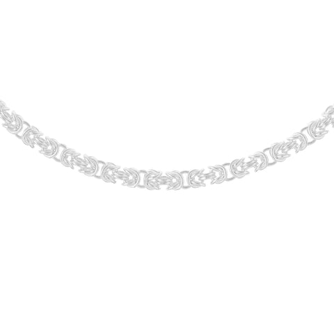Sterling Silver Handmade Byzantine Link Chain
