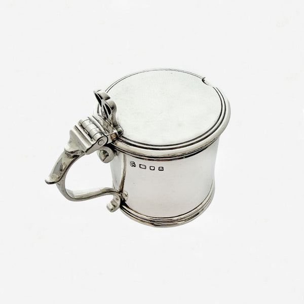 Silver Cylindrical Mustard Pot - Secondhand