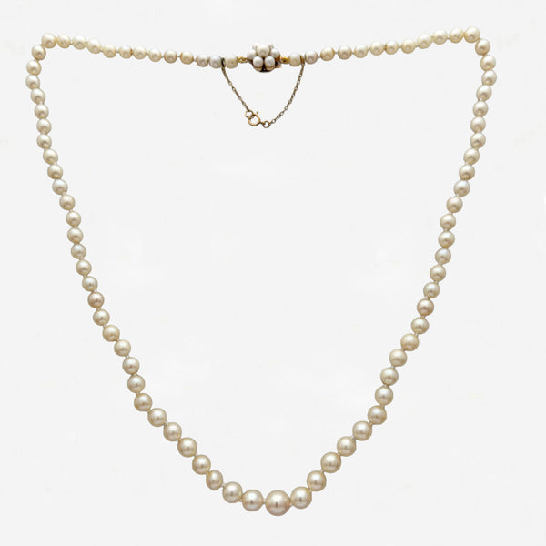 Cultured Pearl Necklace With Clasp - Secondhand