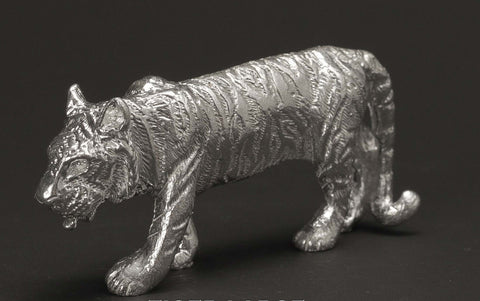 Sterling Silver Roaring Tiger Figure