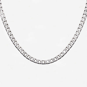 9ct White Gold Filed Curb Chain - Secondhand