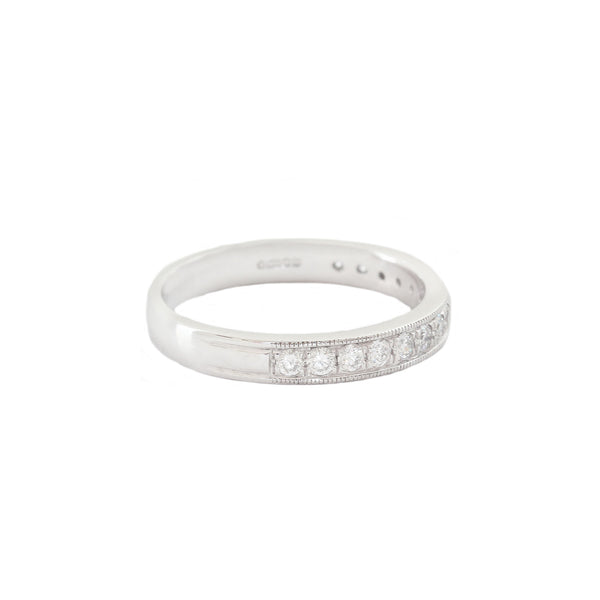 Diamond Half Eternity Ring in Platinum