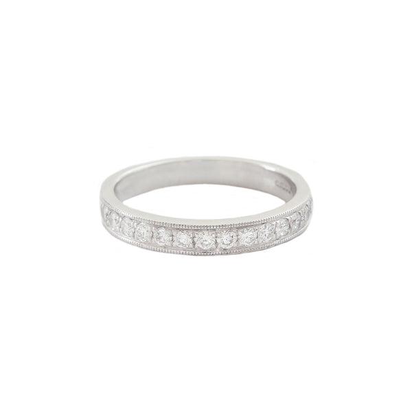 Diamond Half Eternity Ring in Platinum