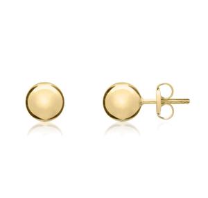 9ct Yellow Gold 7mm Ball Stud Earrings