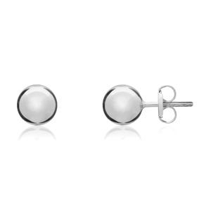 9ct White Gold 5mm Ball Stud Earrings