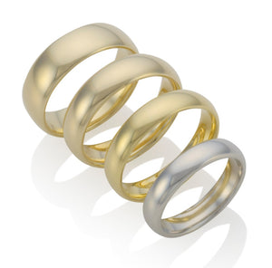 Handmade Medium Court Wedding Ring Platinum 2.00 - 6.00mm