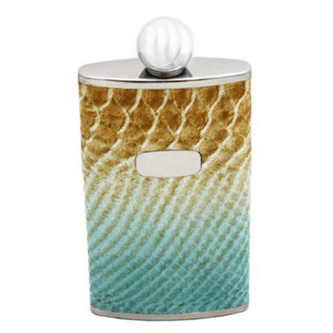 A ladies stainless steel cobra effect hip flask