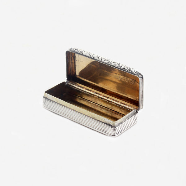 William IV Silver Snuff Box Hallmarked 1831