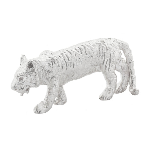 Sterling Silver Roaring Tiger Figure
