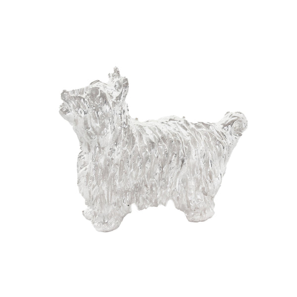 Sterling Silver Yorkshire Terrier Dog Figure