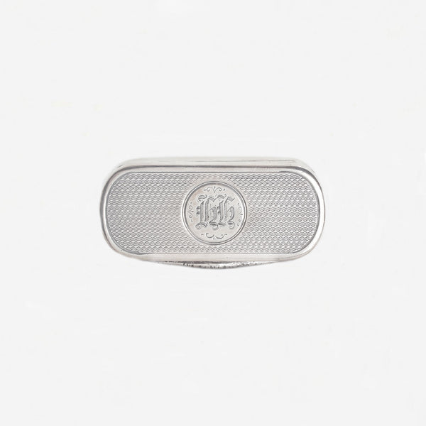 Late Victorian Silver Snuff Box Hallmarked 1899