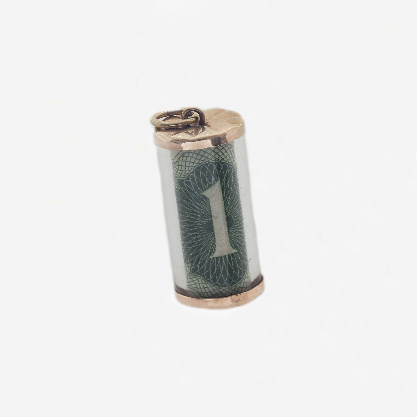 9ct Gold Capped £1 Note Charm - Secondhand
