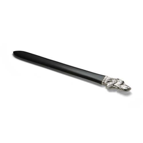 a sterling silver novelty dog letter opener