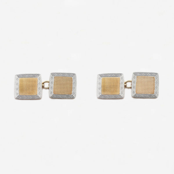 18ct Gold & Platinum Cufflinks - Secondhand