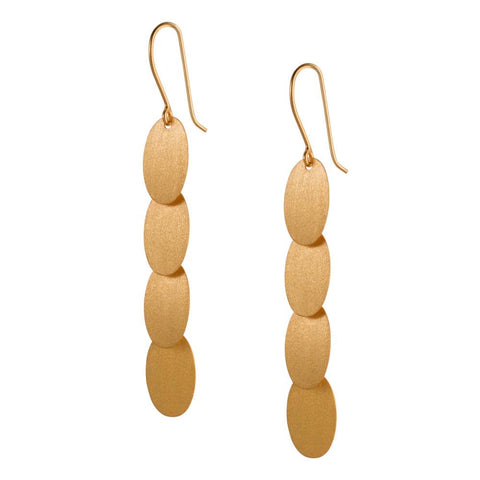 Confetti Gold Plated Silver Earrings by Christin Ranger