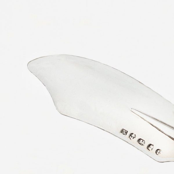 An antique 1821 silver butter knife