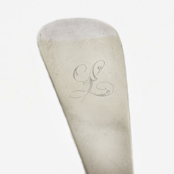 a George the third silver basting spoon dated 1795 with an initial
