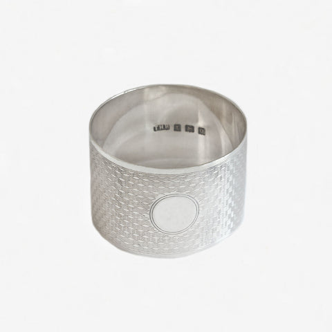 A Silver Napkin Ring With Initial Birmingham 1938 - Secondhand
