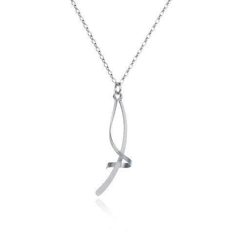 Twist & Turn Silver Pendant by Christin Ranger