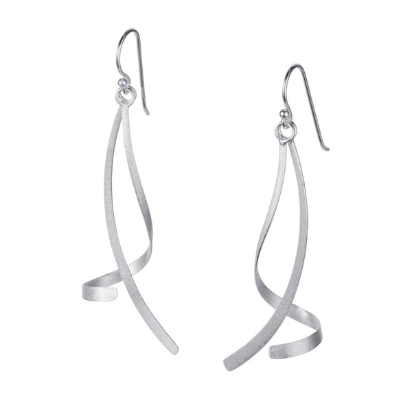 Twist Turn Silver Earrings by Christin Ranger Marston Barrett