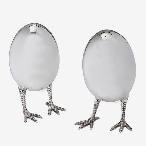 novelty silver salt and pepper set by francis howard with hallmark