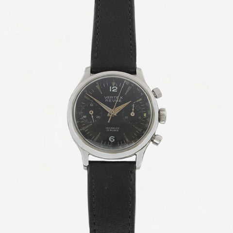 Vertex Revue Incabloc Mens Steel Watch - Secondhand