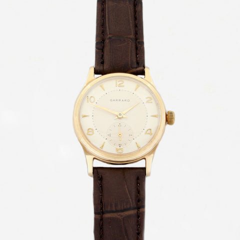 Garrard Mens Wrist Watch in 9ct Gold dated 1963 - Secondhand