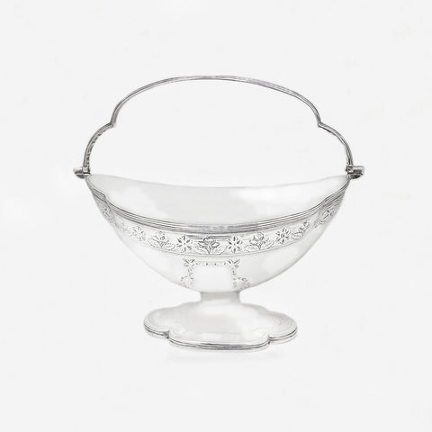 A George III Swing Handled Sugar Basket - Secondhand
