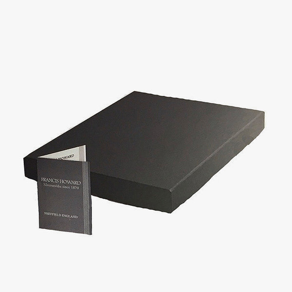 silver photo frame made in sheffield by francis howard and with a wooden black finish